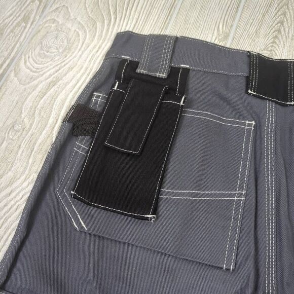 Bluewear Rough Workwear Mens 46 Cargo Shorts Gray Pockets 100% Cotton NWT - Picture 5 of 10